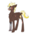 Size: 3616x3472 | Tagged: safe, artist:mayflower-mlp, oc, oc only, oc:thunder strike, pony, amputee, high res, offspring, parent:dumbbell, parent:lightning dust, parents:lightningbell, prosthetic limb, prosthetics, simple background, solo, transparent background