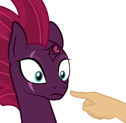 Size: 1500x1469 | Tagged: safe, artist:grypher, derpibooru exclusive, tempest shadow, human, pony, unicorn, g4, my little pony: the movie, animated, boop, bust, cute, eye scar, female, gif, hand, loop, mare, offscreen character, scar, simple background, solo focus, sweet dreams fuel, tempestbetes, this will end in pain, this will end in tears and/or death