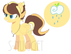 Size: 520x395 | Tagged: safe, artist:space--nugget, oc, oc only, oc:apple mist, g4, my little pony: the movie, base used, magical lesbian spawn, offspring, parent:applejack, parent:songbird serenade, parents:songjack, simple background, solo, transparent background