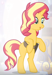 Size: 852x1218 | Tagged: safe, sunset shimmer, unicorn, equestria girls, equestria girls specials, g4, my little pony equestria girls: better together, my little pony equestria girls: forgotten friendship, bipedal, in the human world for too long