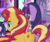 Size: 1006x841 | Tagged: safe, screencap, fluttershy, princess celestia, princess luna, rainbow dash, sunset shimmer, twilight sparkle, alicorn, pony, unicorn, equestria girls, equestria girls specials, g4, my little pony equestria girls: better together, my little pony equestria girls: forgotten friendship, butt, cropped, duo focus, female, hoof shoes, mare, plot, twilight sparkle (alicorn)