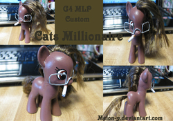 Size: 720x504 | Tagged: safe, artist:melon-y, oc, oc:cats milly, cats millionaire, customized toy, irl, photo, solo, toy