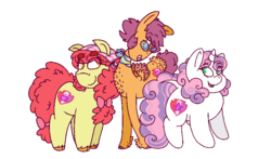 Size: 810x475 | Tagged: safe, artist:colorfulwonders, apple bloom, scootaloo, sweetie belle, g4, cutie mark crusaders, simple background, transparent background