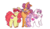 Size: 810x475 | Tagged: safe, artist:colorfulwonders, apple bloom, scootaloo, sweetie belle, g4, cutie mark crusaders, simple background, transparent background