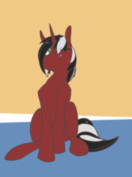 Size: 1528x2048 | Tagged: safe, artist:omegapex, oc, oc only, oc:phantom, pony, unicorn, :p, one eye closed, silly, solo, tongue out, wink
