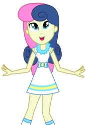 Size: 1825x2638 | Tagged: safe, artist:sketchmcreations, bon bon, sweetie drops, equestria girls, g4, happily ever after party, happily ever after party: rarity, my little pony equestria girls: better together, clothes, dress, happy, looking up, open mouth, simple background, smiling, solo, transparent background, vector