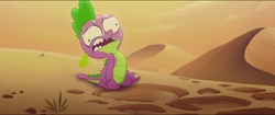 Size: 1920x808 | Tagged: safe, screencap, spike, g4, my little pony: the movie, bone dry desert, desert, faic