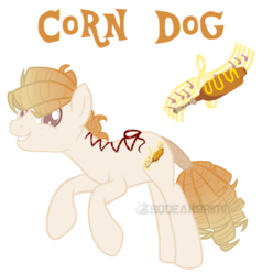 Size: 1024x1076 | Tagged: safe, artist:squeakshimi, oc, oc only, oc:corn dog, earth pony, pony, magical gay spawn, male, parent:big macintosh, parent:cheese sandwich, parents:mac n cheese, simple background, solo, stallion, transparent background
