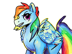 Size: 640x480 | Tagged: safe, artist:scmwargie, rainbow dash, g4, female, solo