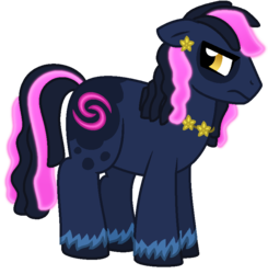 Size: 773x788 | Tagged: safe, artist:starryoak, oc, oc only, oc:galaxy gazer, miracleverse, offspring, parent:big macintosh, parent:twilight sparkle, parents:twimac, simple background, solo, transparent background, unshorn fetlocks