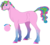 Size: 1010x911 | Tagged: safe, artist:bijutsuyoukai, oc, oc only, earth pony, pony, beard, colored hooves, facial hair, magical lesbian spawn, male, offspring, parent:pinkie pie, parent:rainbow dash, parents:pinkiedash, simple background, small head, solo, stallion, transparent background