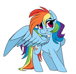 Size: 1992x1952 | Tagged: safe, artist:jen-neigh, rainbow dash, g4, female, simple background, solo, spread wings, white background, wings