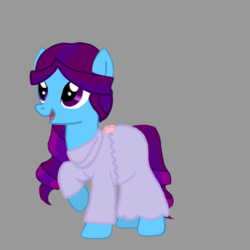 Size: 720x720 | Tagged: safe, artist:rubs, oc, oc only, oc:diva nuit, earth pony, pony, clothes, dress, female, mare, multiple pregnancy, parent:coloratura, parents:canon x oc, pregnant, solo