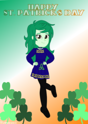 Size: 2500x3500 | Tagged: safe, artist:robukun, wallflower blush, equestria girls, equestria girls specials, g4, my little pony equestria girls: better together, my little pony equestria girls: forgotten friendship, clover, female, high res, holiday, saint patrick's day, solo, wallflower and plants