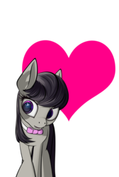 Size: 412x612 | Tagged: safe, octavia melody, pony, g4, female, heart, simple background, solo, transparent background