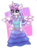 Size: 600x820 | Tagged: safe, artist:chibifox25, princess flurry heart, anthro, g4, clothes, dress, ear fluff, female, older, older flurry heart, simple background, solo, spread wings, transparent background, wings