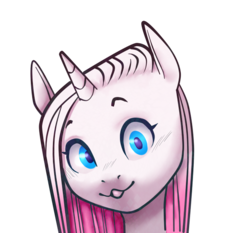 Size: 600x560 | Tagged: safe, artist:veracon, oc, oc only, pony, unicorn, :3, simple background, smiling, solo, transparent background