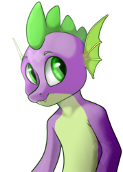 Size: 1000x1400 | Tagged: safe, artist:veracon, spike, dragon, g4, male, older, older spike, simple background, solo, transparent background