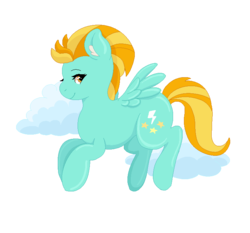 Size: 757x706 | Tagged: safe, artist:kittyshy, lightning dust, pony, g4, cloud, female, simple background, solo, transparent background