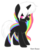 Size: 600x745 | Tagged: safe, artist:sugarplanets, oc, oc only, pony, unicorn, female, mare, rainbow hair, simple background, solo, transparent background