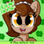 Size: 3000x3000 | Tagged: safe, artist:tjpones, oc, oc only, oc:brownie bun, earth pony, pony, horse wife, :d, abstract background, bust, clover, cute, dialogue, ear fluff, female, four leaf clover, high res, holiday, kiss me i'm irish, leaning, looking at you, mare, open mouth, saint patrick's day, smiling, solo, text