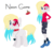 Size: 633x581 | Tagged: safe, artist:mintoria, oc, oc only, oc:neon gore, earth pony, pony, equestria girls, g4, choker, clothes, female, hand on hip, heterochromia, mare, simple background, solo, spiked choker, transparent background