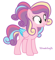 Size: 2104x2280 | Tagged: safe, artist:xxparadoxponyxx, oc, oc only, oc:cherry bloom, high res, offspring, parent:big macintosh, parent:princess cadance, parents:cadmac, solo