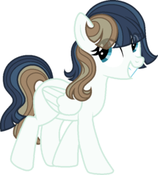 Size: 655x728 | Tagged: safe, artist:xxriverdreamxx, oc, oc only, g4, my little pony: the movie, magical lesbian spawn, offspring, parent:coloratura, parent:songbird serenade, parents:colorenade, simple background, solo, transparent background