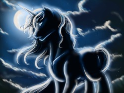 Size: 1280x960 | Tagged: safe, artist:patrem, oc, oc only, oc:silver spark, pony, unicorn, night, solo
