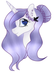 Size: 3112x4088 | Tagged: safe, artist:cindystarlight, oc, oc only, oc:honey heart, pony, unicorn, bust, female, high res, mare, portrait, simple background, solo, transparent background