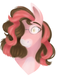 Size: 2448x3264 | Tagged: safe, artist:maximumbark, oc, oc only, oc:cameo monsoon, digital, glasses, high res, simple background, solo, transparent background