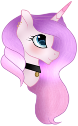 Size: 2541x4111 | Tagged: safe, artist:cindystarlight, oc, oc only, oc:pastelicious pie, pony, unicorn, bust, female, high res, mare, portrait, simple background, solo, transparent background