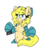 Size: 2100x2400 | Tagged: safe, artist:bbsartboutique, oc, oc only, oc:annabelle (zizzydizzymc), pony, unicorn, badge, bipedal, bow, chest fluff, clothes, con badge, female, floppy disk, hair bow, high res, simple background, socks, solo, stockings, striped socks, thigh highs, transparent background