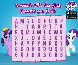 Size: 940x788 | Tagged: safe, rarity, twilight sparkle, alicorn, pony, g4, official, my little pony logo, raised hoof, twilight sparkle (alicorn)