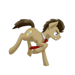 Size: 2000x2000 | Tagged: safe, artist:midnightfire1222, doctor whooves, time turner, earth pony, pony, g4, angry, determined, high res, male, running, simple background, solo, stallion, transparent background