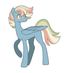 Size: 727x775 | Tagged: safe, artist:pandemiamichi, oc, oc only, pegasus, pony, male, raised hoof, simple background, solo, stallion, white background