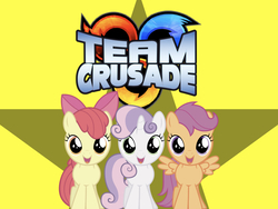 Size: 1024x768 | Tagged: safe, artist:4-chap, apple bloom, scootaloo, sweetie belle, g4, crossover, cutie mark crusaders, sonic heroes, stars