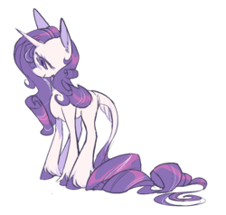 Size: 1022x973 | Tagged: safe, artist:chop4, rarity, pony, unicorn, g4, female, leonine tail, mare, simple background, solo, transparent background, unshorn fetlocks