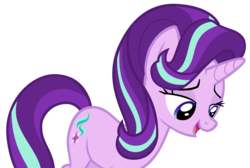 Size: 3872x2608 | Tagged: safe, artist:andoanimalia, starlight glimmer, pony, every little thing she does, g4, cute, female, glimmerbetes, high res, mare, open mouth, reaction image, simple background, solo, transparent background, vector