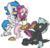 Size: 1567x1501 | Tagged: safe, alternate version, artist:darkknighthoof, colorist:w1lliamth3hax0r, cheerilee, thunderlane, oc, oc:dreamy daze, earth pony, pegasus, pony, g4, armpits, butt, canon x oc, cheerileeder, cheerleader, clothes, colored, crossed legs, female, fetish, grass, hoof tickling, male, mare, open mouth, pleated skirt, plot, pom pom, simple background, sketch, skirt, stallion, sweat, tickle fetish, tickle torture, tickling, transparent background, underhoof