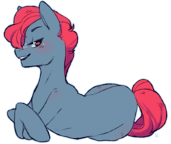 Size: 1939x1628 | Tagged: safe, artist:affurro, apple split, earth pony, pony, g4, apple family member, blushing, looking at you, simple background, smiling, solo, transparent background