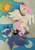 Size: 384x544 | Tagged: safe, artist:sparkynekomi, princess celestia, princess luna, alicorn, pony, g4, card, cloud, craft, crescent moon, crown, cutie mark, duo, eyes closed, female, flying, horn, irl, jewelry, mare, moon, papercraft, photo, pink-mane celestia, regalia, royal sisters, s1 luna, shadowbox, sky, smiling, spread wings, sun, transparent moon, wings, younger