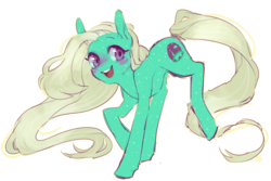 Size: 1634x1093 | Tagged: safe, artist:affurro, star hopper, earth pony, pony, g1, blushing, female, happy, mare, simple background, sketch, smiling, solo, transparent background
