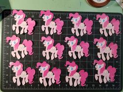 Size: 1280x960 | Tagged: safe, artist:sparkynekomi, pinkie pie, earth pony, pony, g4, craft, female, happy, multeity, papercraft, smiling, solo, too much pink energy is dangerous, traditional art