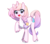 Size: 2321x2059 | Tagged: safe, artist:affurro, oc, oc only, pony, unicorn, curved horn, cute, female, high res, horn, looking at you, mare, open mouth, raised hoof, simple background, smiling, solo, transparent background, unshorn fetlocks