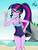 Size: 975x1280 | Tagged: safe, artist:markvoid21, sci-twi, twilight sparkle, equestria girls, equestria girls specials, g4, my little pony equestria girls: better together, my little pony equestria girls: forgotten friendship, adorasexy, armpits, beach, clothes, cute, female, glasses, lidded eyes, looking at you, ocean, one-piece swimsuit, peace sign, rock horse, sand, sexy, solo, swimsuit, twiabetes