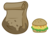 Size: 3900x2700 | Tagged: safe, artist:sofunnyguy, bag, burger, food, grease, high res, no pony, oat burger, oats, paper bag, resource, simple background, transparent background, vector