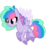 Size: 1024x1024 | Tagged: safe, artist:chococakebabe, oc, oc only, oc:star dazzle, pegasus, pony, female, mare, simple background, solo, transparent background, two toned wings