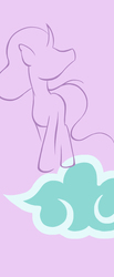 Size: 745x1800 | Tagged: safe, artist:flutterluv, part of a set, mistmane, pony, unicorn, g4, countdown, countdown to season 8, cutie mark background, female, minimalist, modern art, silhouette, solo