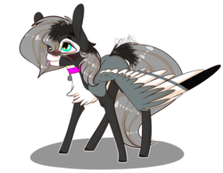 Size: 1651x1284 | Tagged: safe, artist:sweetmelon556, oc, oc only, oc:forest leaf, pegasus, pony, chibi, female, mare, simple background, solo, tongue out, transparent background